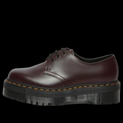 Dr. Martens 1461 Smooth Leather Platform Shoes 'Wine Red'