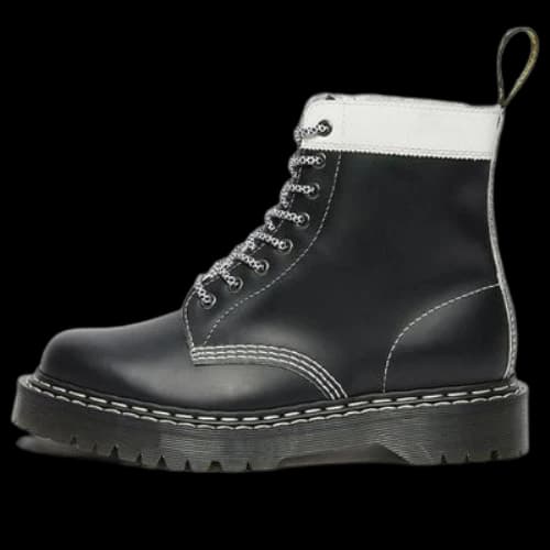 Dr. Martens 1460 Pascal Bex Leather Contrast Lace Up Boots 'Black'