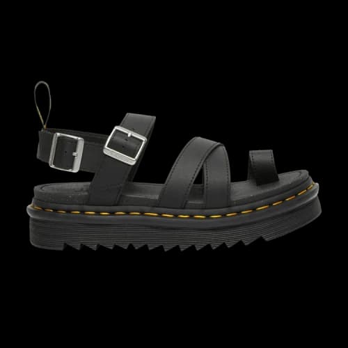 Dr. Martens Avry Hydro Leather Strap Sandal 'Black' (Women's)