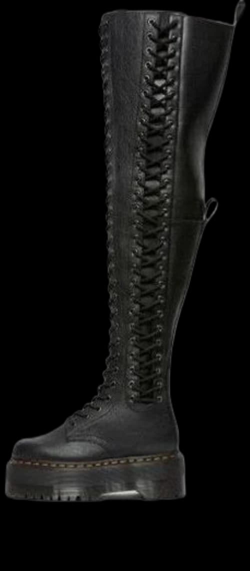 Dr. Martens Azreya Max Leather 26-Eye Platform Boots 'Black' (Women's)