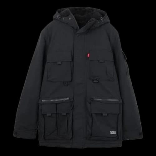 LEVI'S Levis Thicken hooded Multiple Pockets Jacket Black