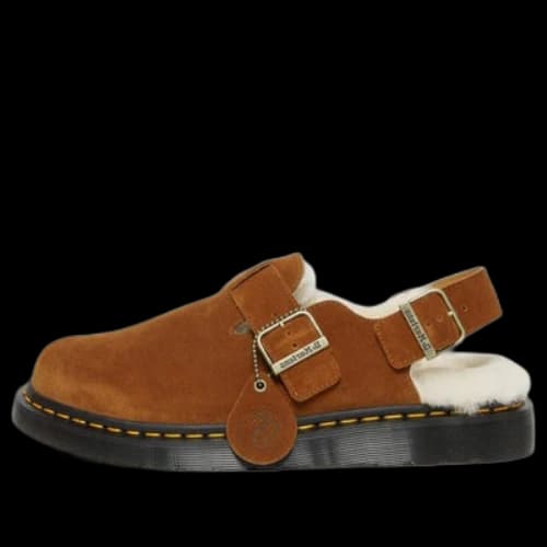 Dr. Martens Jorge Shearling Slingback Mule 'Brown'