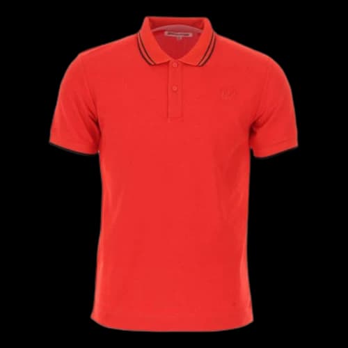 Alexander McQueen Pure Cotton Casual Short Sleeve Polo Shirt 'Red'