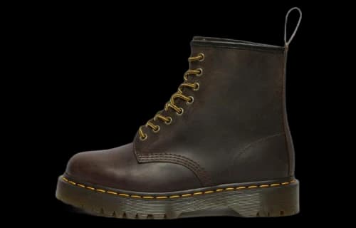 Dr. Martens 1460 Bex Crazy Horse Leather Lace Up Boots 'Dark Brown'