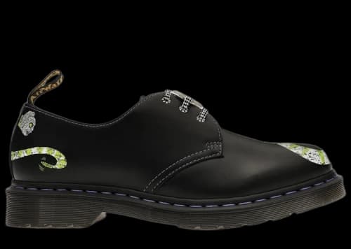 Dr. Martens 1461 WB Beetlejuice Smooth Leather Oxford Black Smooth
