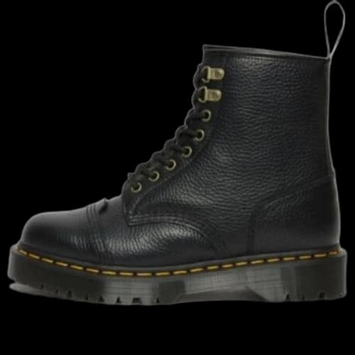 Dr. Martens 1460 Bex Faux Fur-Lined Leather Lace Up Boots 'Black'