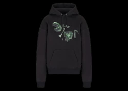 Dior x CACTUS JACK Oversized Hooded Sweatshirt Black