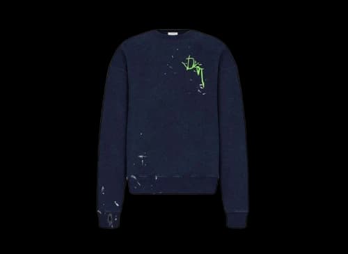 Dior x Cactus Jack Oversized Sweatshirt Navy