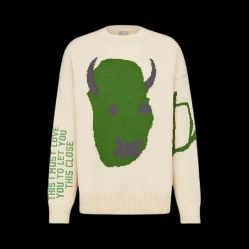 Dior x Cactus Jack Oversized Sweater 'Ecru'