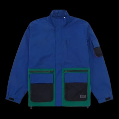 To Be Defined Levis Multiple Pockets Stand Collar Zipper Jacket Colorblock