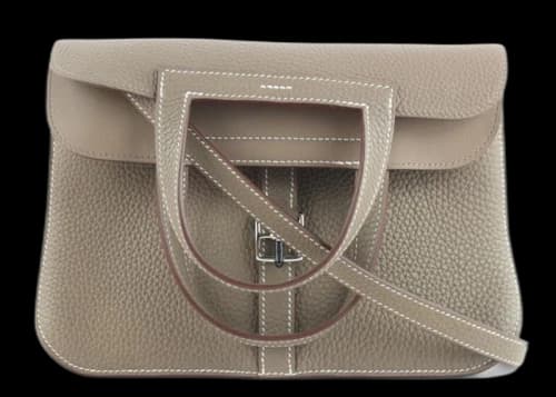 Hermes Clemence Crossbody Etoupe