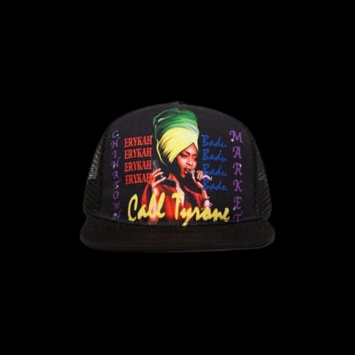 Chinatown Market Call Tyrone Big Print Trucker Cap 'Black'
