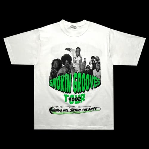 Pre-Owned Music 2002 Smokin' Grooves Tour Tee 'White'