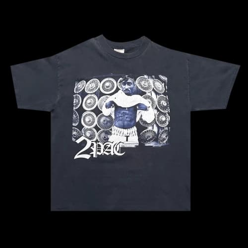 Music Vintage 2Pac Shakur Thug Life Tee 'Black'