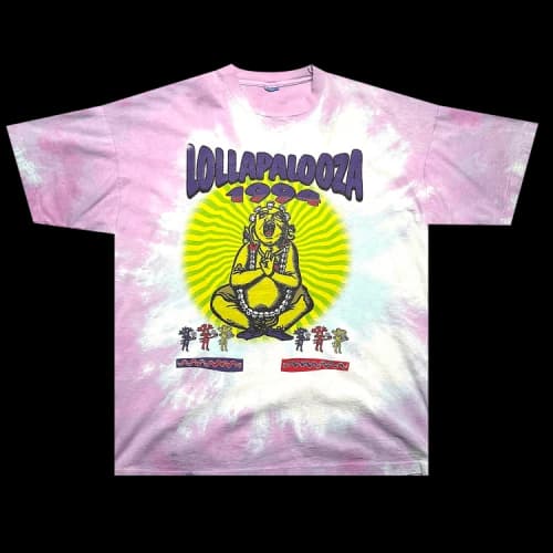 Music Vintage Lollapalooza Festival Tee 'Tie Dye'