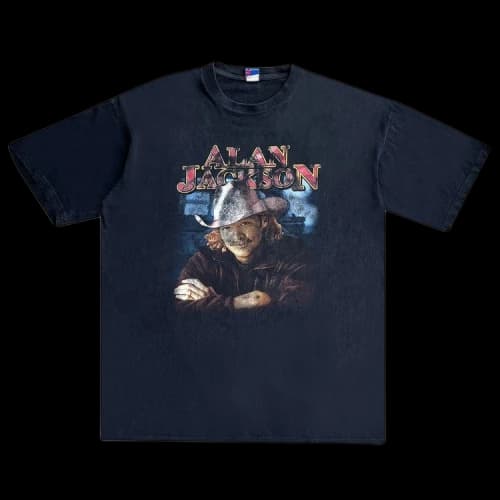 Music Pre-Owned Vintage 2002 Alan Jackson Tour Tee 'Black'