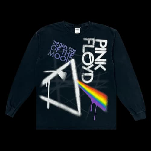 Music Vintage Pink Floyd Long-Sleeve Tee 'Black'
