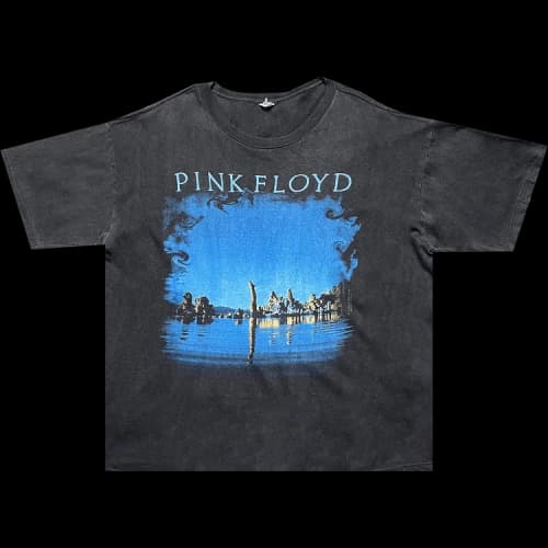 Music Vintage Pink Floyd Wish You Were Here Tee 'Faded Black'