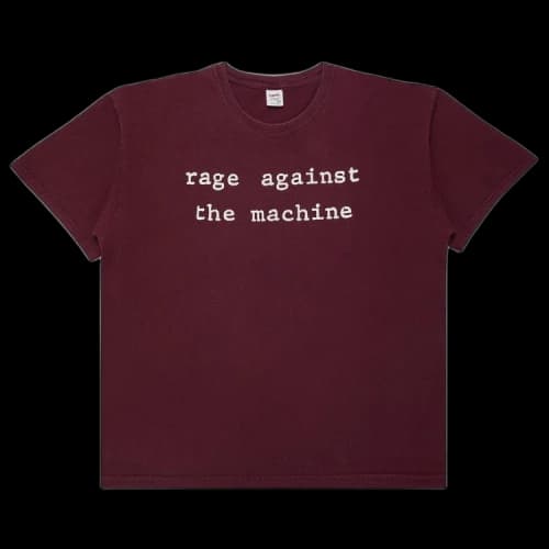 Music Vintage Rage Against The Machine Molotov T-Shirt 'Burgundy'