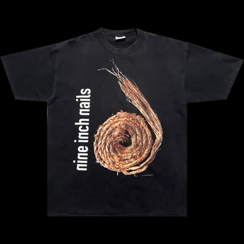 Music Vintage Nine Inch Nails Further Down The Spiral Tee 'Black'