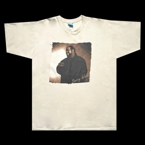 Music Vintage Barry White Icon World Tour Tee 'Off White'