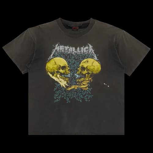 Music Vintage Metallica Sad But True T-Shirt 'Faded Black'
