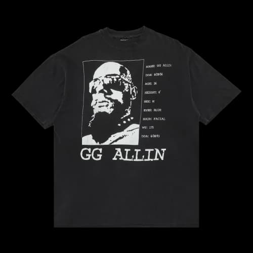 Music Vintage G.G. Allin D.O.A. T-Shirt 'Black'