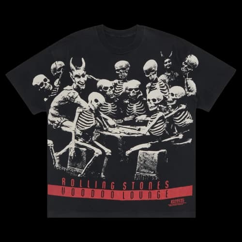 Music Vintage Rolling Stones Voodoo Lounge All Over Print T-Shirt 'Black'