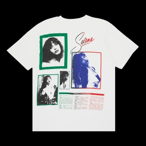 Music Vintage Selena Chronology T-Shirt 'White'