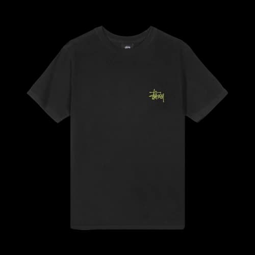 Stussy Basic Stussy Pigment Dyed Tee 'Black'