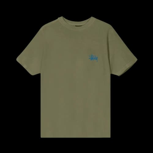 Stussy Basic Stussy Pigment Dyed Tee 'Olive'