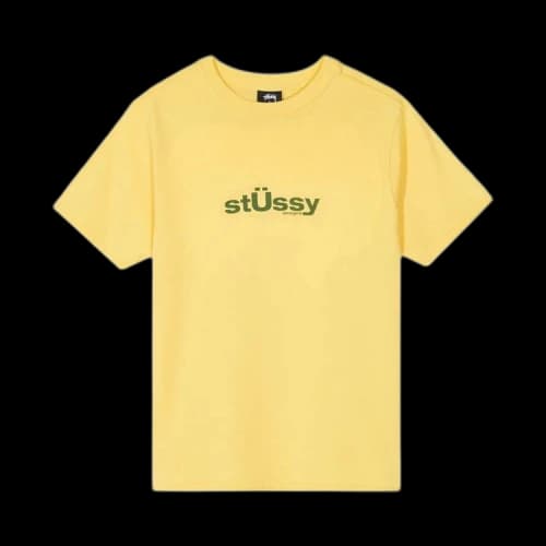 Stussy Big U Tee 'Yellow'