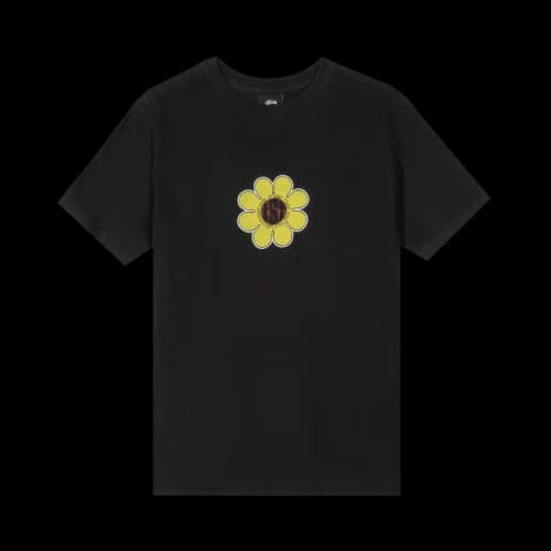 Stussy Daisy Pigment Dyed Tee 'Black'