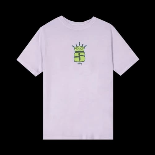 Stussy S Crown Pigment Dyed Tee 'Lavender'