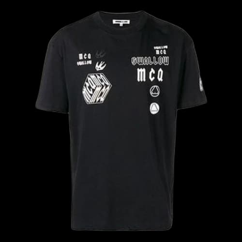 McQ Alexander McQueen Cotton Printing Short Sleeve Unisex