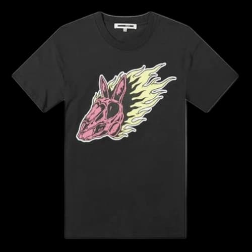 McQ Alexander McQueen Cotton Printing Short Sleeve Black