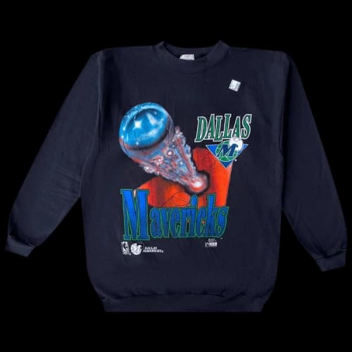 Sports 1990's Dallas Mavericks Deadstock Sweatshirt 'Black'