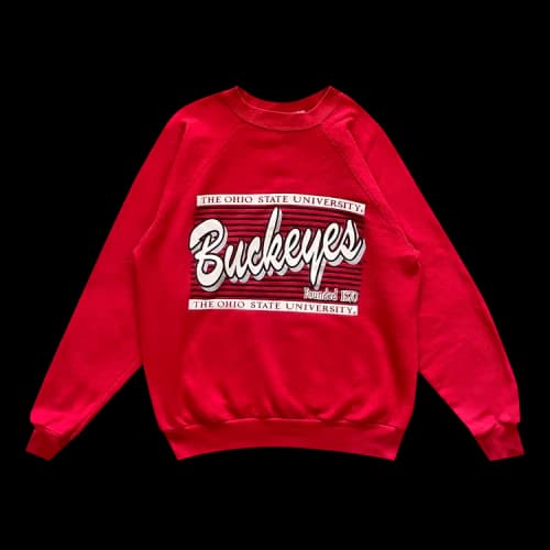 Sports Vintage 1990s Ohio State Buckeyes Sweatshirt 'Red'