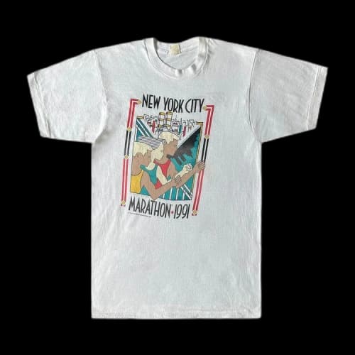 Sports Vintage Screen Stars New York City Marathon Tee 'White'