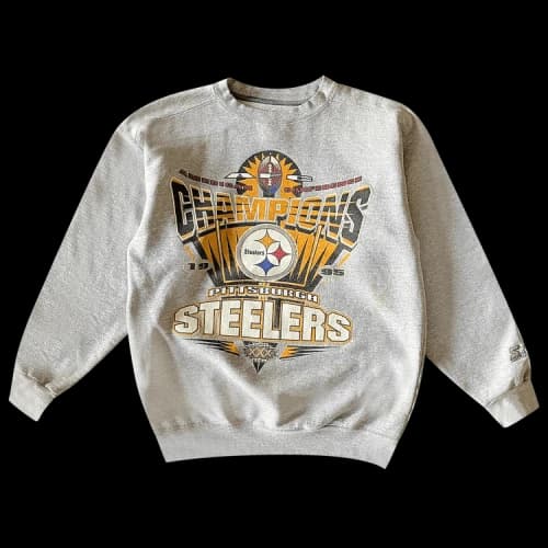 Sports Vintage Pittsburgh Steelers Super Bowl Sweatshirt 'Grey'