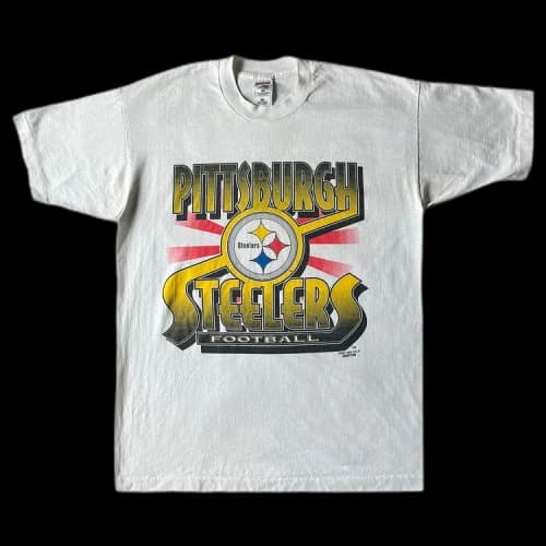 Sports Vintage Pittsburgh Steelers Tee 'White'