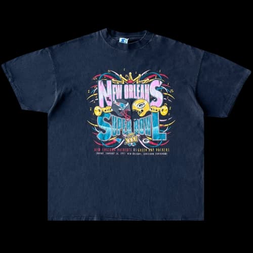 Sports Vintage Super Bowl Tee 'Black'