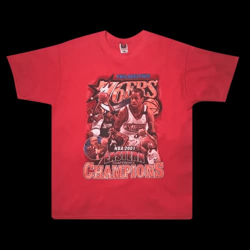 Sports Vintage Philadelphia 76ers Eastern Conference Finals Tee 'Red'