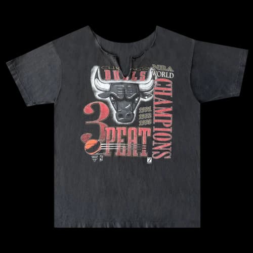 Sports Pre-Owned 1993 Chicago Bulls Championship Cut Off Tee 'Black'