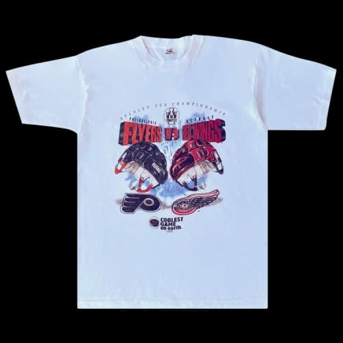 Sports Vintage 1997 Flyers Vs Red Wings Stanley Cup Tee 'White'
