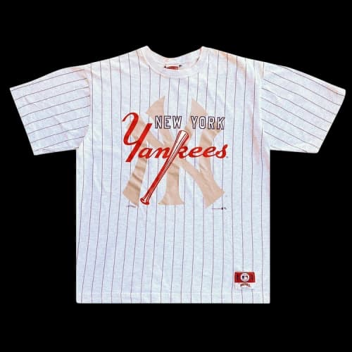 Sports Vintage 1990's New York Yankees Pinstripe Tee 'Grey'