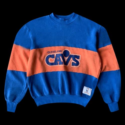 Sports Vintage 1990's Cleveland Cavaliers Sweatshirt 'Blue/Orange'