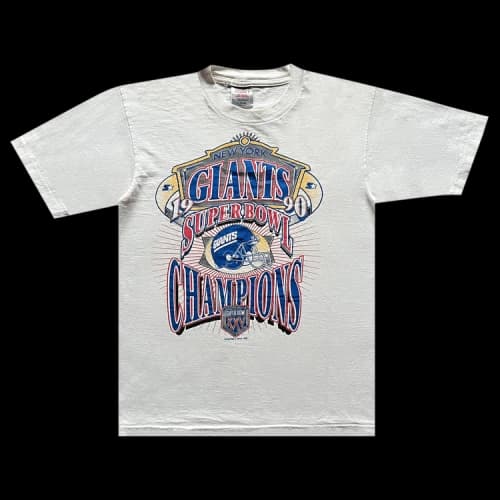 Sports Vintage 1990 New York Giants Super Bowl Tee 'White'