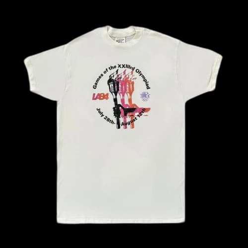 Sports Vintage Los Angeles Summer Olympics Games Of XXIIIRD Olympiad T-Shirt 'White'