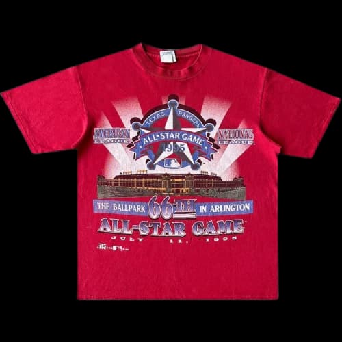 Sports 1995 Texas Rangers All Star Game Tee 'Red'